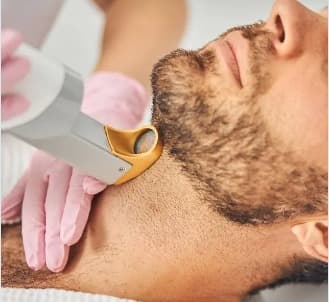 No More Unwanted Hair USA FDA Approved laser hair removal poster at Crown Celebrity Aesthetic